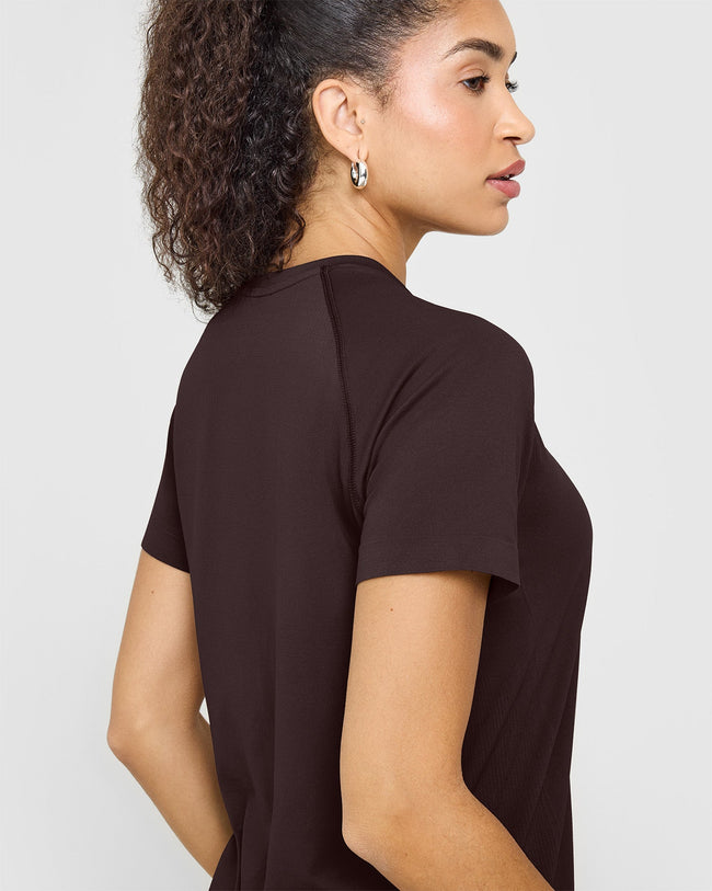 Go To Seamless Loose Top | Plum Brown
