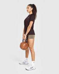 Go To Seamless Loose Top | Plum Brown