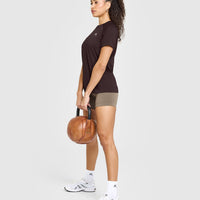 Go To Seamless Loose Top | Plum Brown