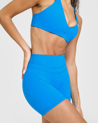 Unified High Waisted Shorts 6" | Tropical Blue