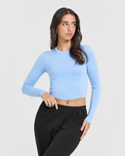 Mellowâ„¢ Soft Mid Long Sleeve Top | Powdered Blue
