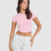 Mellowâ„¢ Soft Mid Short Sleeve T-Shirt | Petal Pink