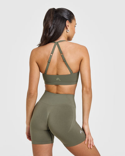 Unified Twist Sports Bra | Alpine Green