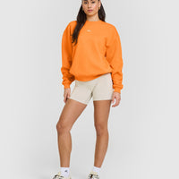 Foundations Raising the Bar Crew Neck Sweatshirt | Apricot Orange
