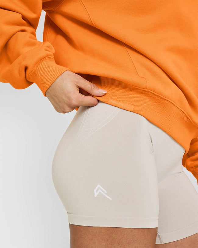 Foundations Raising the Bar Crew Neck Sweatshirt | Apricot Orange