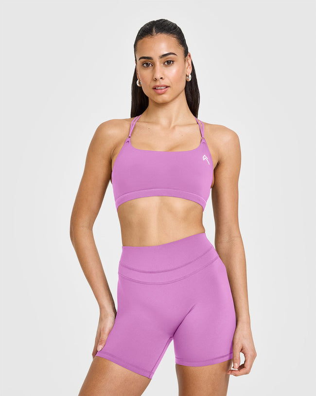 Everyday Cross Over Bralette | Orchid Purple