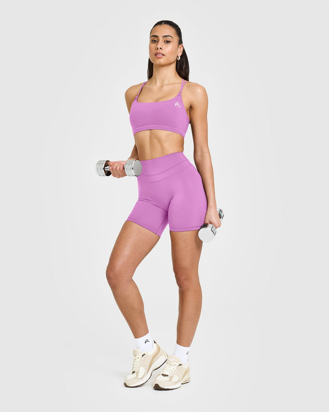 Everyday Cross Over Bralette | Orchid Purple