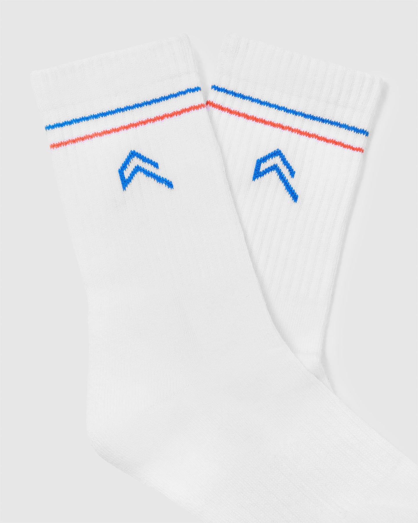 Icon Crew Socks 1 Pack | White/Sweet Red/Oasis Blue