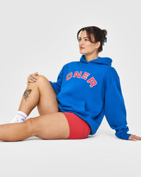 Foundations Oversized Graphic Hoodie | Oasis Blue