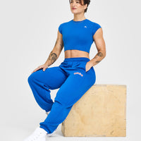 Foundations Joggers With Graphic | Oasis Blue