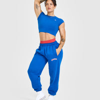 Foundations Joggers With Graphic | Oasis Blue