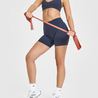 SoftMotion™ Shorts 6" with White Logo | True Blue