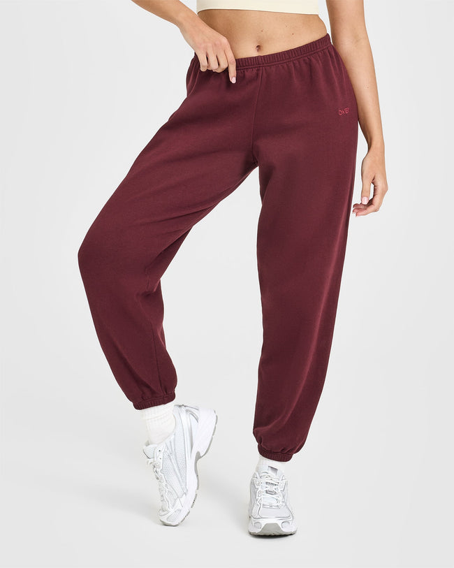 Mid Weight Joggers | Rosewood