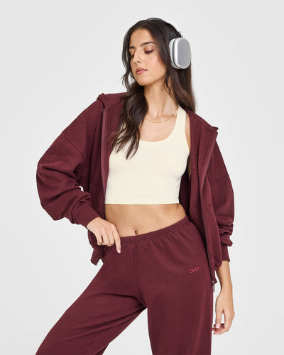 Mid Weight Joggers | Rosewood