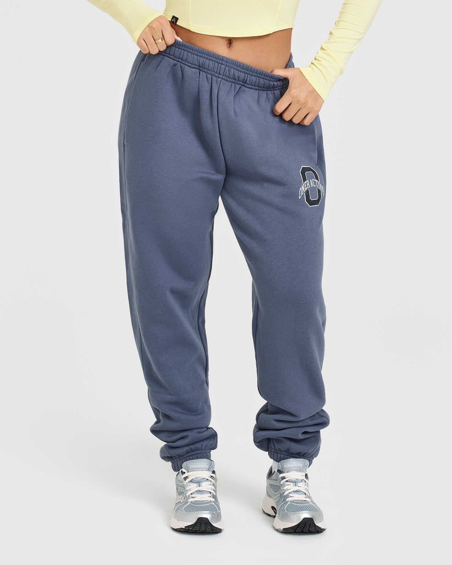 Foundations Joggers With Printed Graphic | Granite Blue