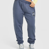 Foundations Joggers With Printed Graphic | Granite Blue