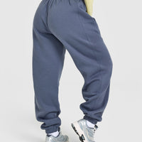 Foundations Joggers With Printed Graphic | Granite Blue