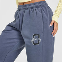 Foundations Joggers With Printed Graphic | Granite Blue