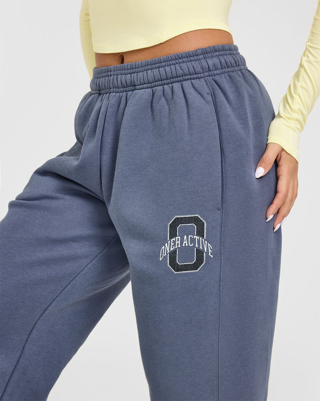 Foundations Joggers With Printed Graphic | Granite Blue