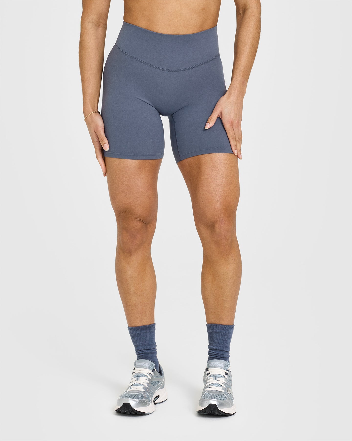 SoftMotion™ Cycling Shorts 8" | Granite Blue