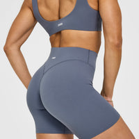 SoftMotion™ Cycling Shorts 8" | Granite Blue
