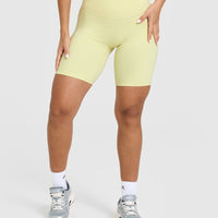 SoftMotion™ Cycling Shorts 8" | Pastel Yellow