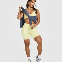 SoftMotion™ Cycling Shorts 8" | Pastel Yellow