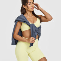SoftMotion™ Cycling Shorts 8" | Pastel Yellow