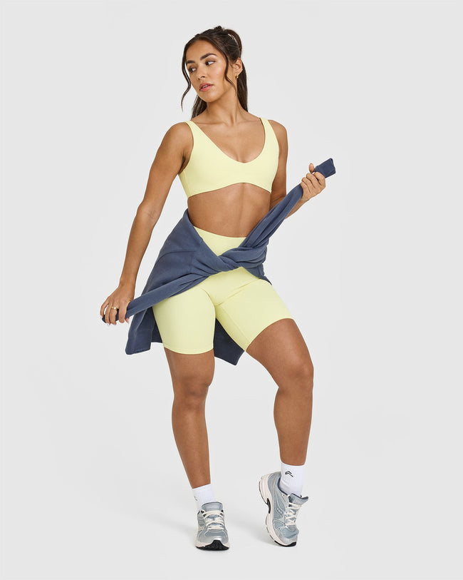 SoftMotion™ Scoop Back Bralette | Pastel Yellow