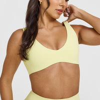 SoftMotion™ Scoop Back Bralette | Pastel Yellow