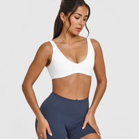 SoftMotion™ Scoop Back Bralette | White
