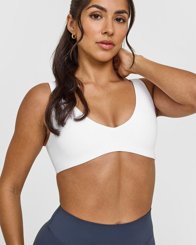 SoftMotion™ Scoop Back Bralette | White