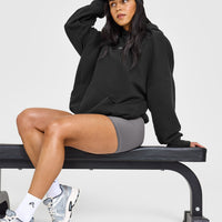 Mid Weight Hoodie | Soft Black