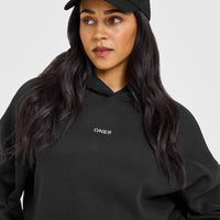 Mid Weight Hoodie | Soft Black