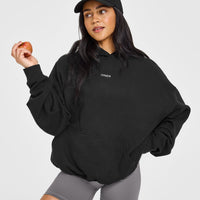 Mid Weight Hoodie | Soft Black