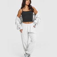 SoftMotion™ Strappy Mid Vest with Built in Bra Shelf | Soft Black
