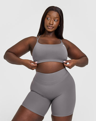 Everyday Cross Over Bralette | Ash Grey