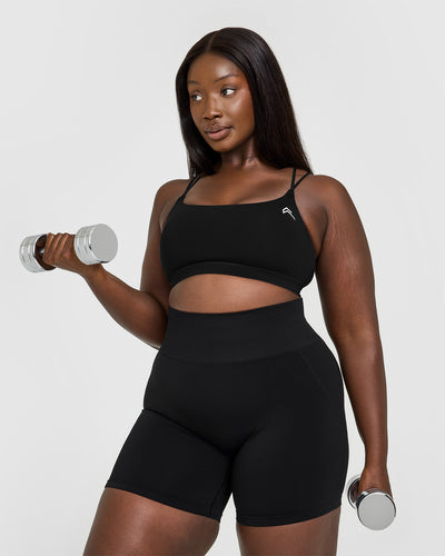 Everyday Cross Over Bralette | Black