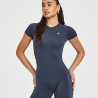 Go To Seamless Fitted Top | True Blue