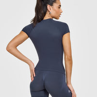 Go To Seamless Fitted Top | True Blue