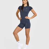 Go To Seamless Fitted Top | True Blue