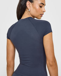 Go To Seamless Fitted Top | True Blue