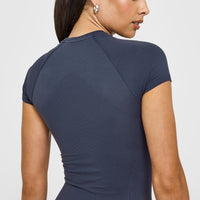 Go To Seamless Fitted Top | True Blue