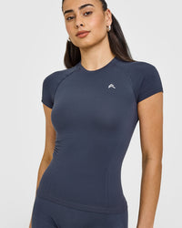 Go To Seamless Fitted Top | True Blue