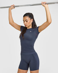 Go To Seamless Fitted Top | True Blue
