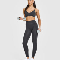 Timeless High Waisted Leggings | Coal