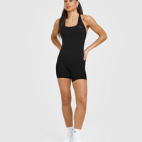 Timeless Square Neck Vest | Black