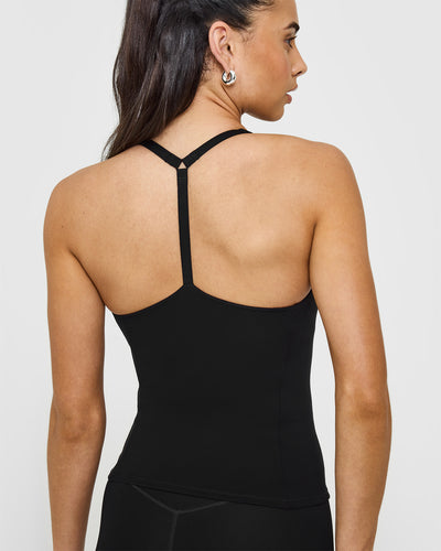 Timeless Square Neck Vest | Black