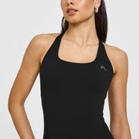 Timeless Square Neck Vest | Black