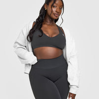 Effortless Seamless Racer Back Sports Bra | Coal